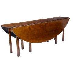 18th Century style fruitwood wakes table
