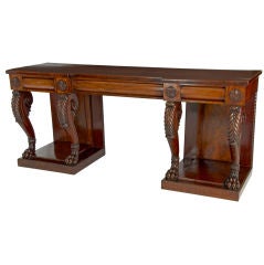 Very good quality mahogany serving table / sideboard circa 1830