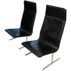 Tall Black Leather Chairs