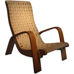 Oversized Bent Wood Lounge Chair