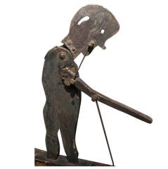 Antique Late 19th Century Oversized Whirligig of a Man