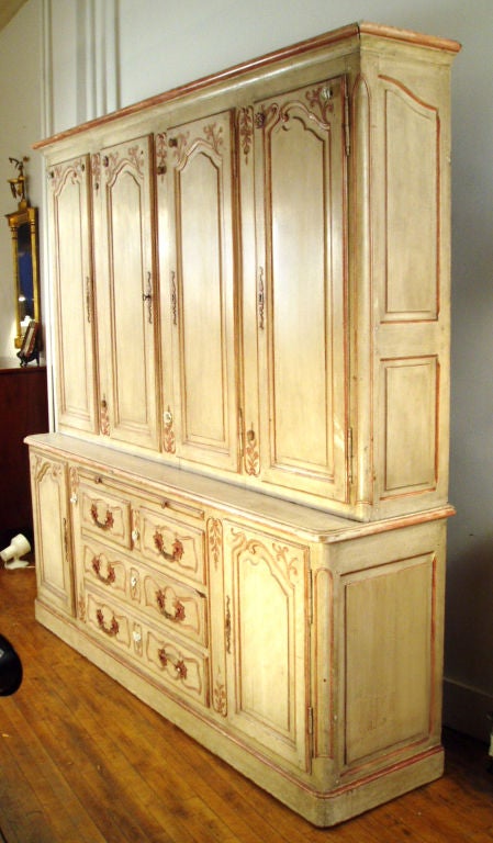 20th Century Tony Duquette French Provincial Buffet Deux Corps