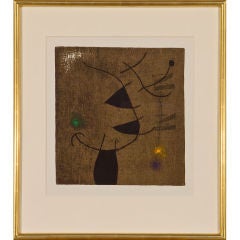 "Femme Et Oiseau II/X” by Joan Miró, 1965