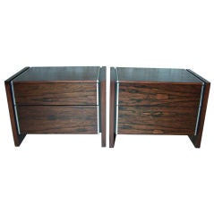 Pair of Rosewood Glenn of California Nightstands