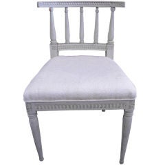 Antique Pair of Low Back Swedish Gustavian Chair