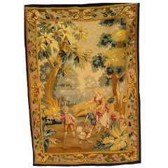 Rare 18th C Silk Tapestry