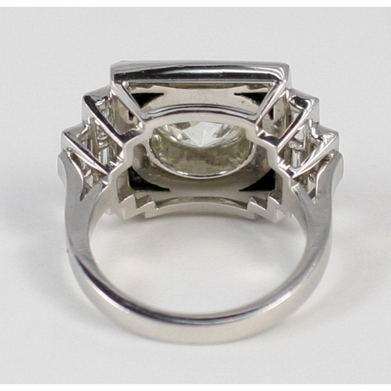 Art Deco Diamond Onyx Ring 1