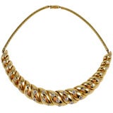 Gold and Diamond Necklace by Suzanne Belperron