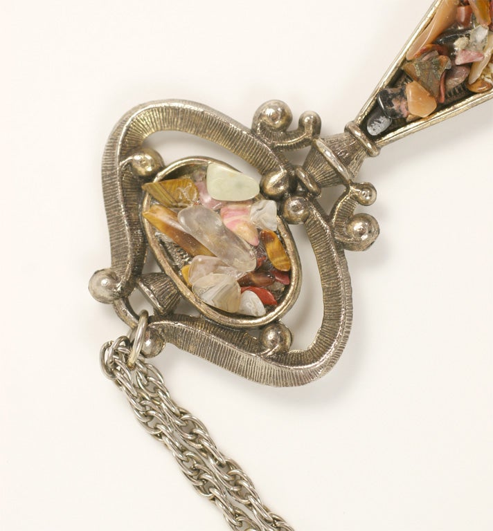 Grand collier pendentif clé « argent », bijou de fantaisie Pour femmes en vente