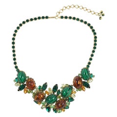 Hobe Jeweled Necklace, Costume Jewelry