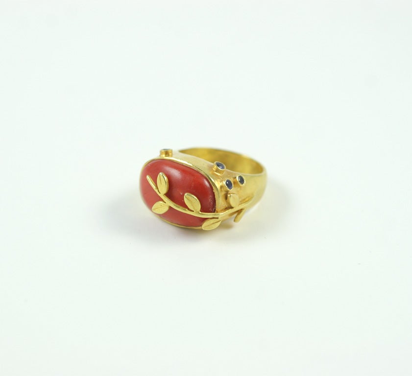 Women's Coral Ring