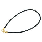 18k, Diamond and Braided Leather Choker, Judith Ripka