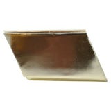 Charles Jordan Gold Leather Clutch