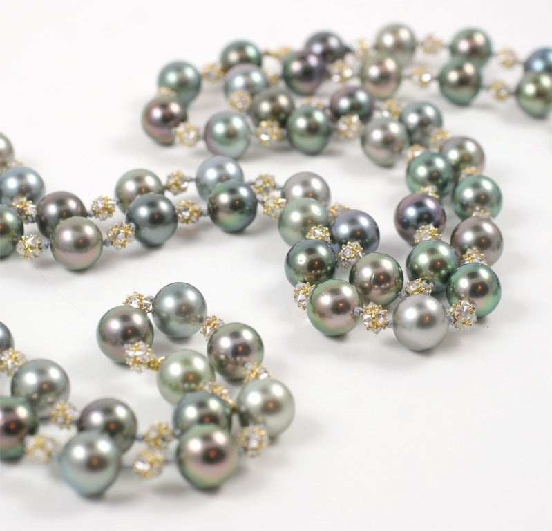 Natural Multicolored South Sea Pearl Necklace