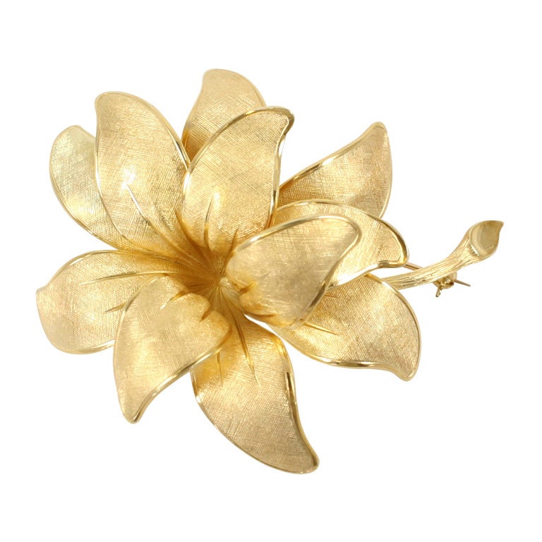 Tiffany & Co  Flower Brooch