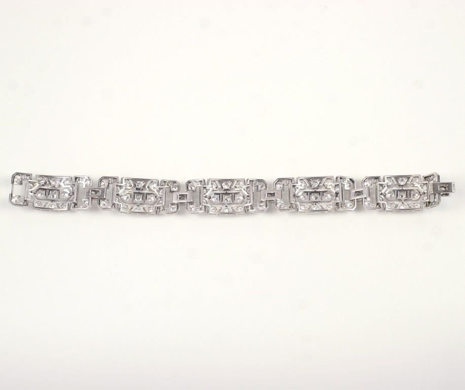 Art Deco  Diamond  Bracelet 6
