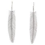 Diamond Embellished 'Feather' Earrings, 4.85 cts, 18 KT