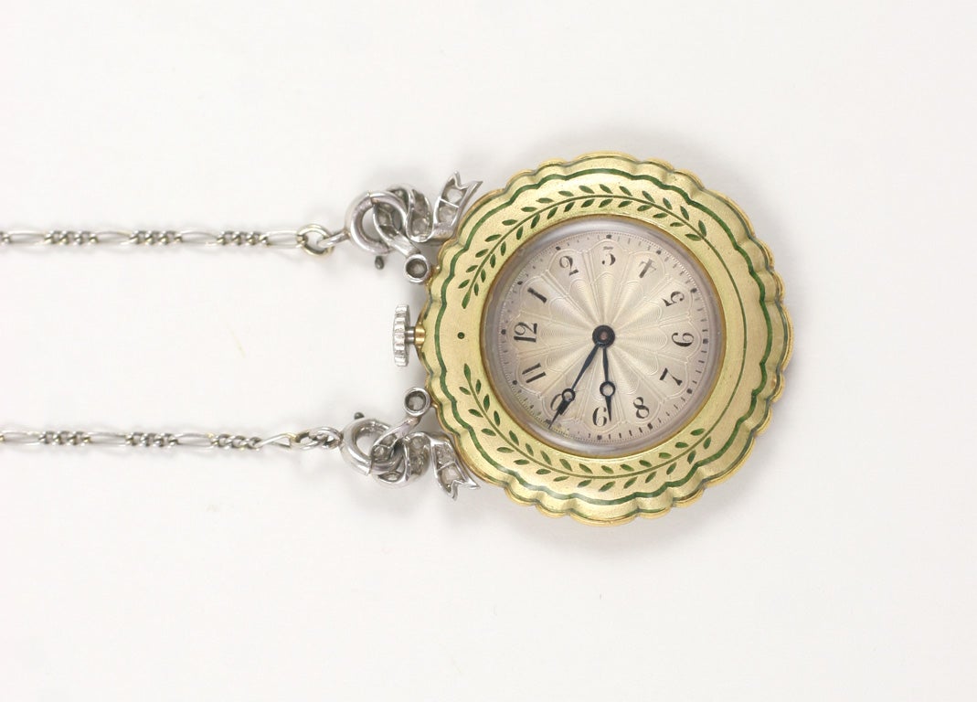 Elegant Edwardian Pendant Watch