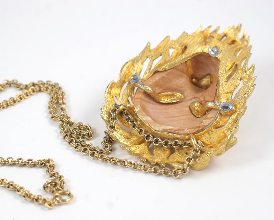 Women's Razza Lion Pendant Necklace, Costume Jewelry