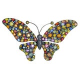 Multicolor Sapphire Butterfly Brooch