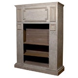 Painted bookcase  made with old facade
