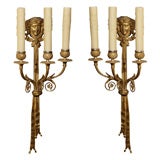 Pair of Art Nouveau Sconces