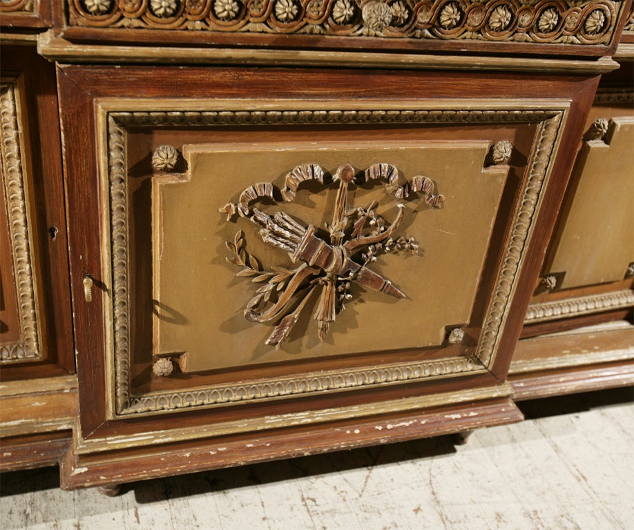 MARBLE TOPPED  SIDE CABINET For Sale 1