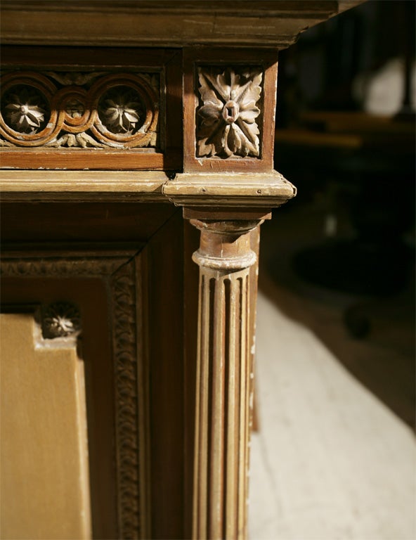 MARBLE TOPPED  SIDE CABINET For Sale 3