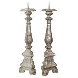 Pair of French Silver Gilt Candlesticks