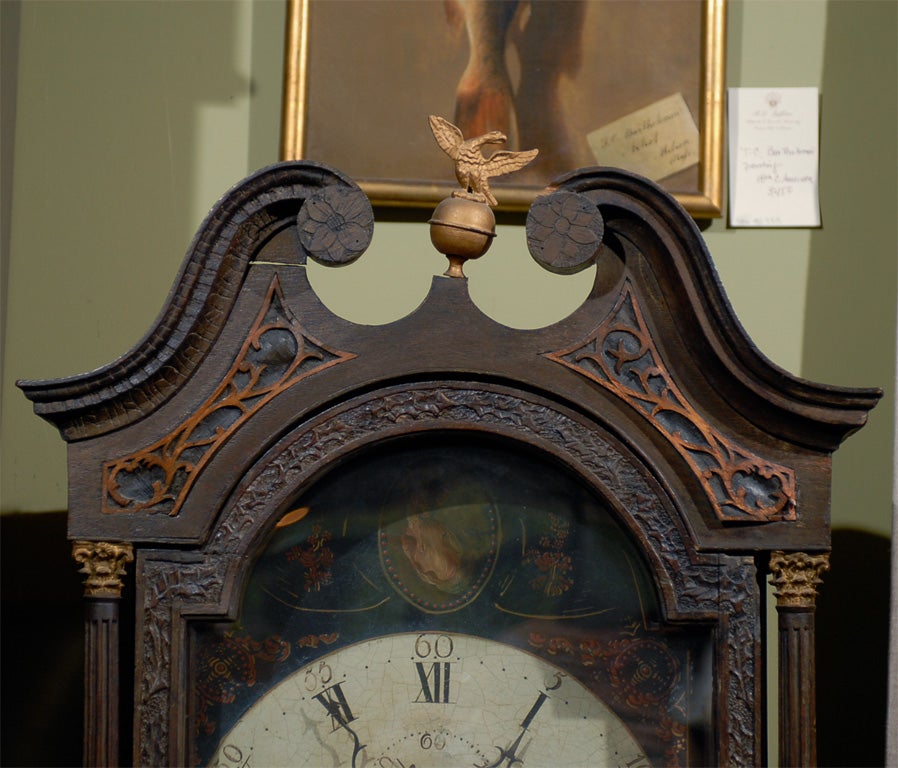 19th Century 19thc Scottish Grandfather Clock For Sale
