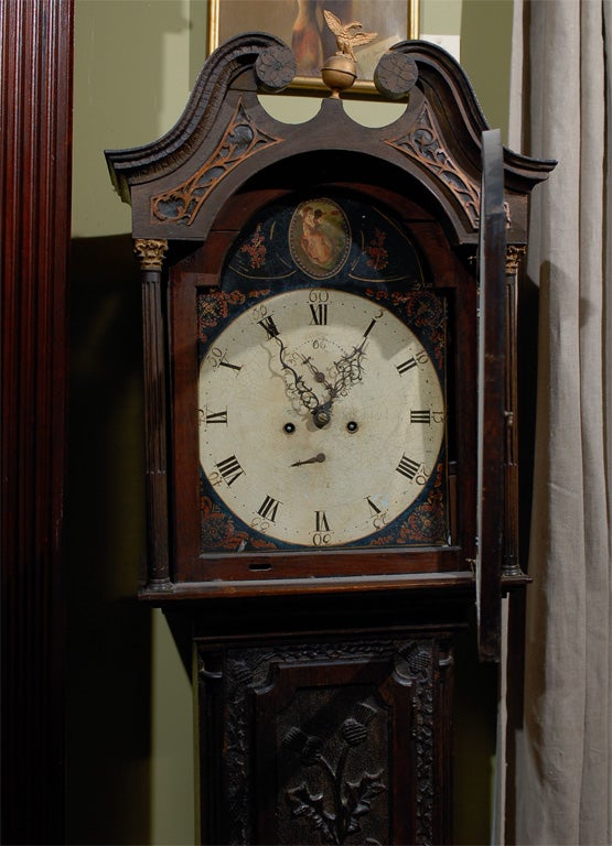 19thc Scottish Grandfather Clock For Sale 4