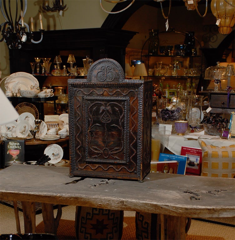 19th Century  Tramp Art Cabinet