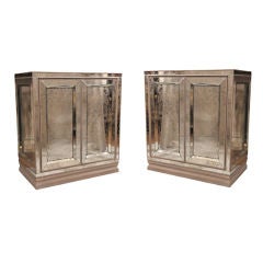 Mirrored American Side Tables