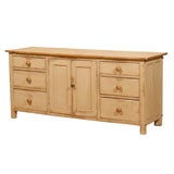 Antique Painted English Pine Dresser Base c.1860s