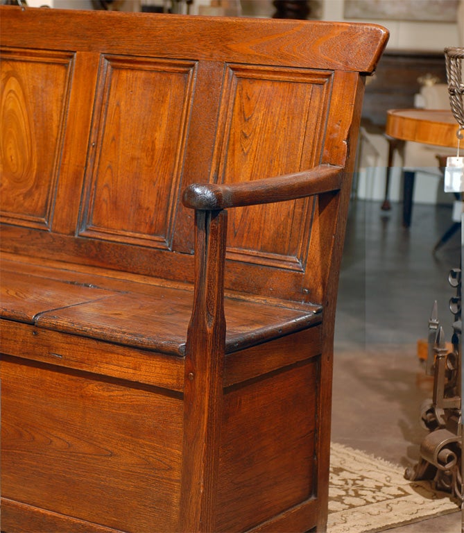 English Elm Wood Bench/ Settle