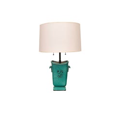 A Gustavsberg Argenta Ware Two Handle Vase /Table Lamp.