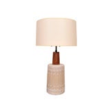 A Martz Ceramic Table Lamp. Signed.