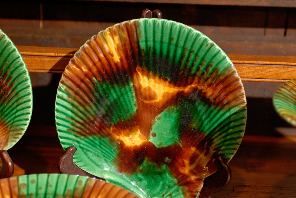 19th Century Wedgwood Shell Plates 2