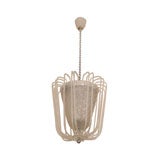 Venini bell jar form frosted glass ceiling fixture