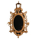 A magnificent 19th c. portrait mirror  the manner of Chippendale