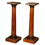 A pair of 19th century pedestals with gilt bronze decoration