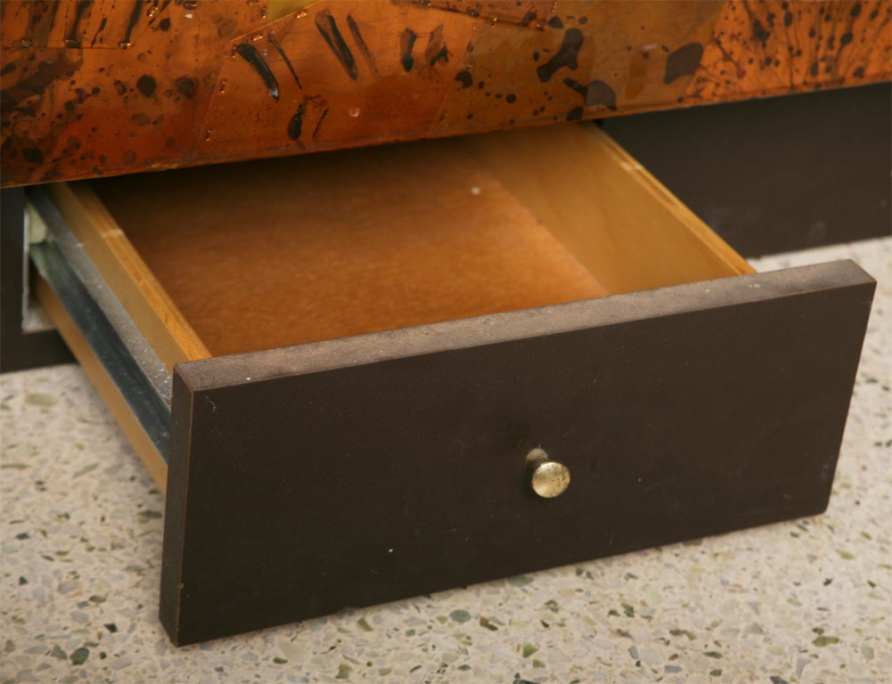 A Rare Silas Seandel Metal Clad Backgammon/Low/Coffee Table 1