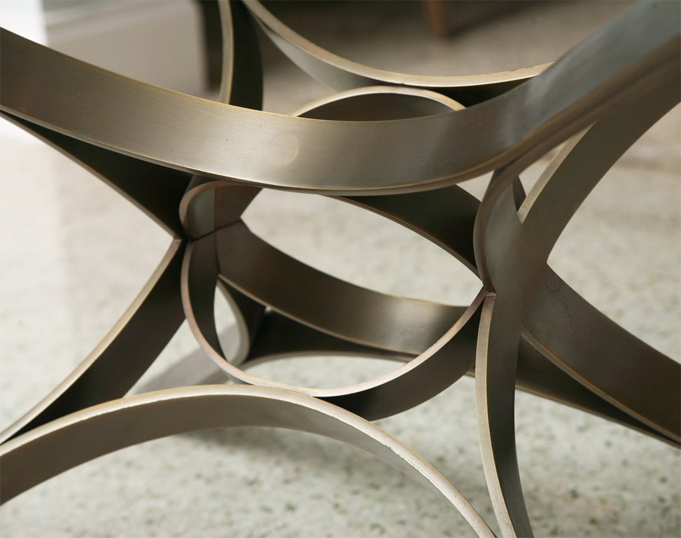 Roger Sprunger Bronze and Glass Low Table, by Dunbar 3