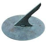 Antique Bronze Sundial Plate