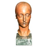Bronze Bust on original base.