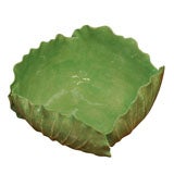 Vintage Dodie Thayer "Cabbage Leaf" Square Serving Dish