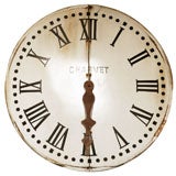 Antique A Large French Metal  Clock Face, Circa 1880