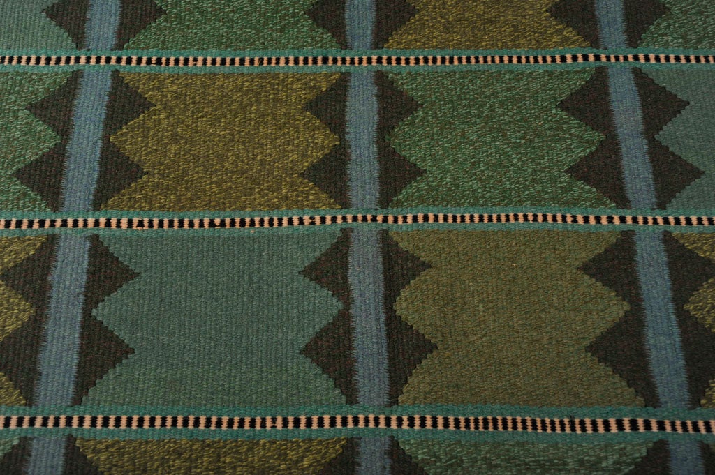 Mid-20th Century Swedish Flat Weave Rug