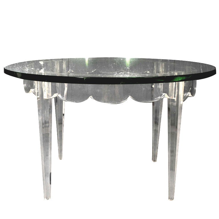 Lucite Grosfeld House Low Table Lorin Jackson For Sale