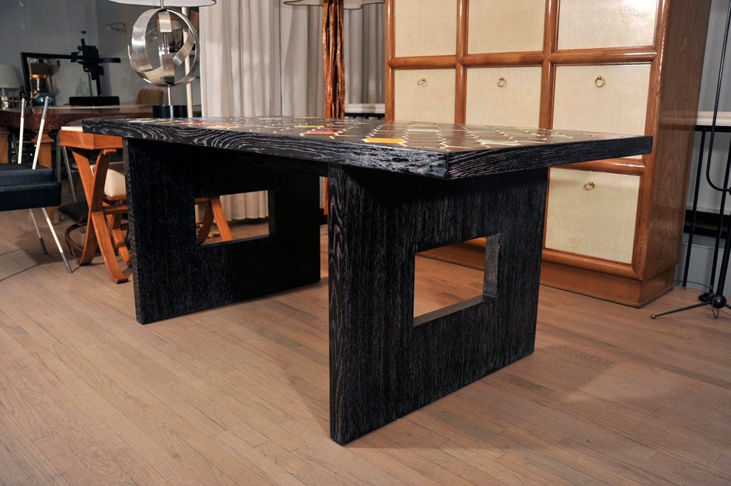 Oak Dining Table with Colette Gueden Tiles